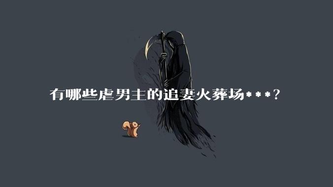 有哪些虐男主的追妻火葬场***？